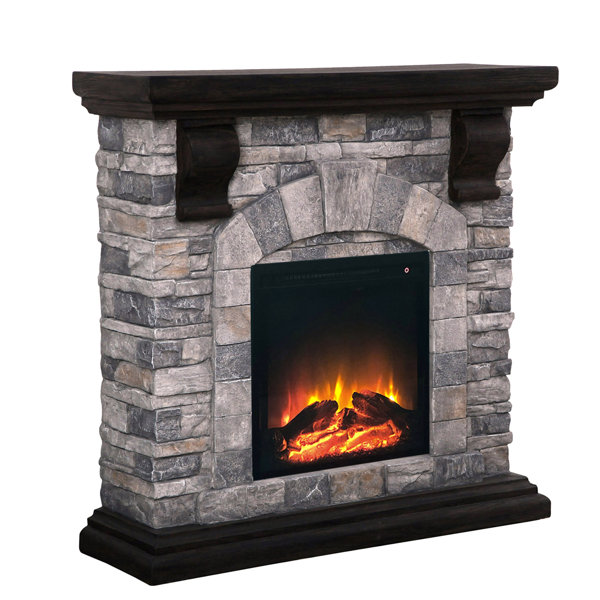 Millwood Pines Seaton 40'' W Electric Fireplace & Reviews Wayfair Canada
